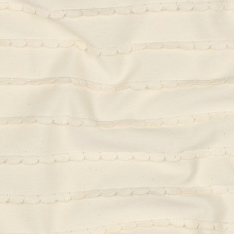 Tissu jersey à volants