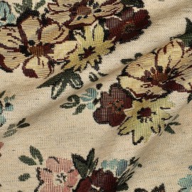 Tissu jacquard Floris - beige