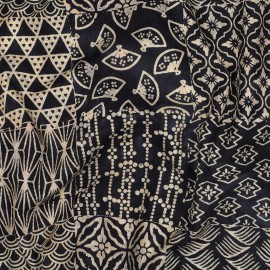 Tissu batik Kimo - bleu marine