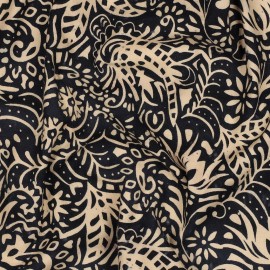 Tissu batik Java - bleu marine