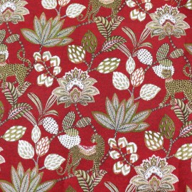 Tissu jacquard Soliman - rouge