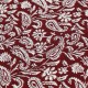Tissu jacquard Mumbai - bordeaux