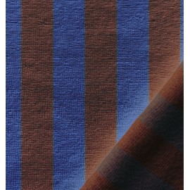 Tissu micro-éponge bambou rayé