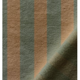 Tissu micro-éponge bambou rayé