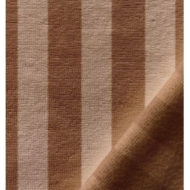 Tissu micro-éponge bambou rayé