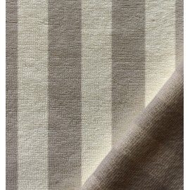 Tissu micro-éponge bambou rayé