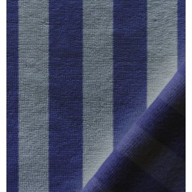Tissu micro-éponge bambou rayé