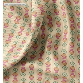 Tissu coton cretonne Suri - écru