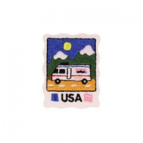 Écusson thermocollant Carte postale - USA