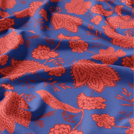 Tissu viscose Khimsar - bleu