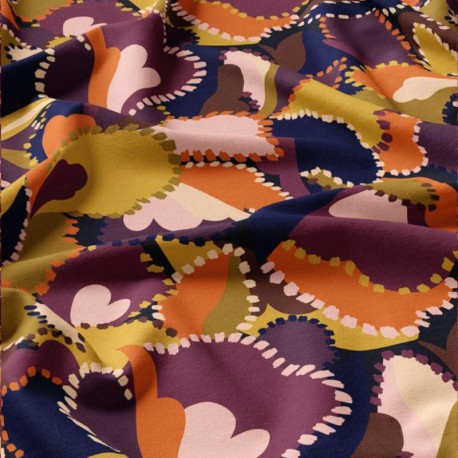 Tissu viscose Bernie - multicolore