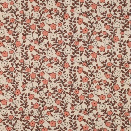 Tissu jersey côtelé Margot - naturel