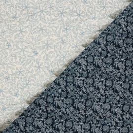 Tissu double gaze matelassé Florosée