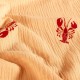 Tissu double gaze de coton Homard - orange