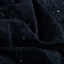 Tissu voile de coton broderie anglaise Artémis