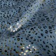 Tissu jean fluide Léopard - bleu clair