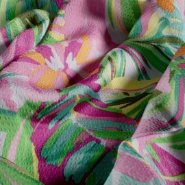 Tissu gaufré Tropica