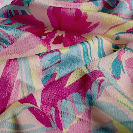 Tissu gaufré Tropica