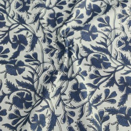 Tissu indien Chullyu - bleu