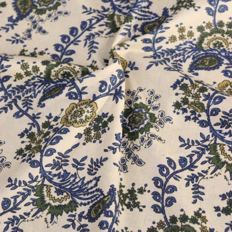 Tissu indien Majuli - écru