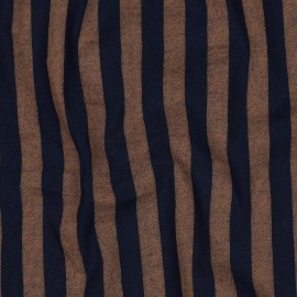 Tissu coton lavé rayé