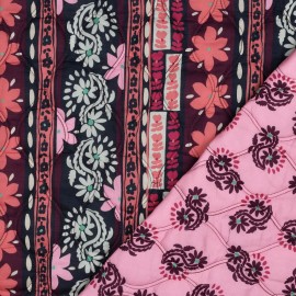 Tissu coton matelassé réversible Luvia