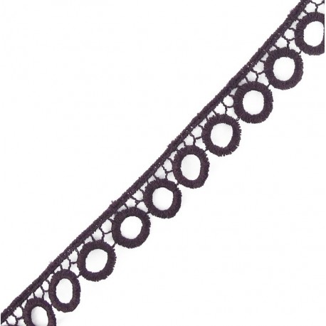 Guipure Cercle Violet 
