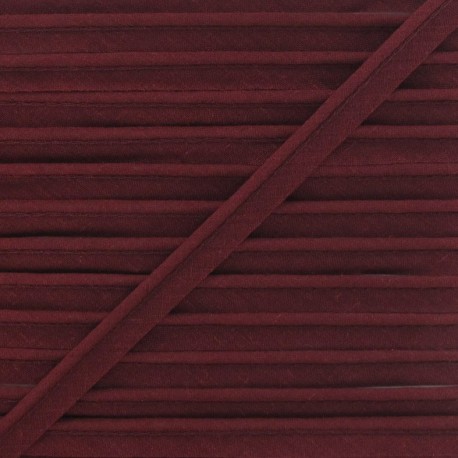 Passepoil tout textile bordeaux