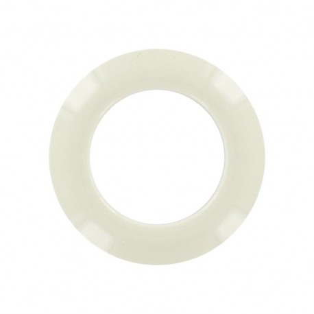 Oeillet à clipper plastique rond Crème