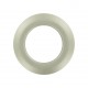 Oeillet à clipper plastique rond métallisé Light silver