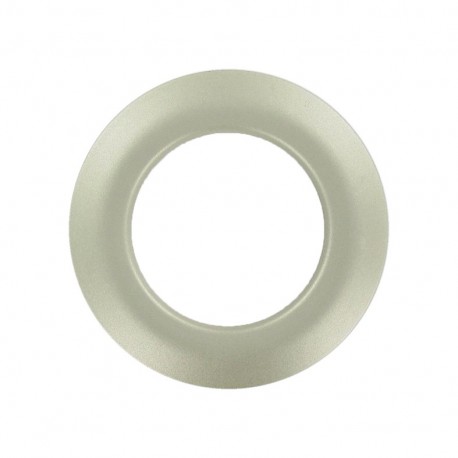 Oeillet à clipper plastique rond métallisé Light silver