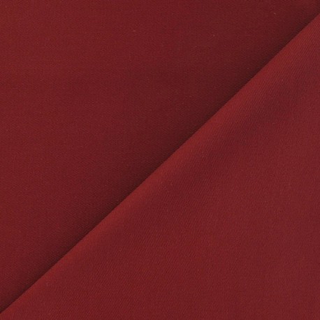 Tissu coton sergé pourpre x 10cm