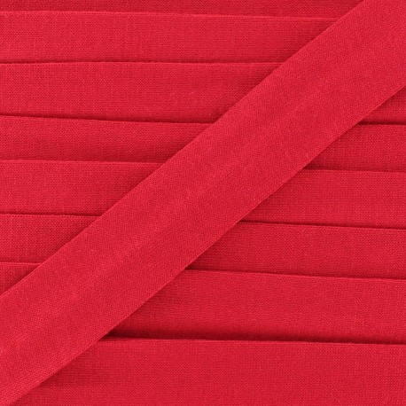 Biais jersey carmin