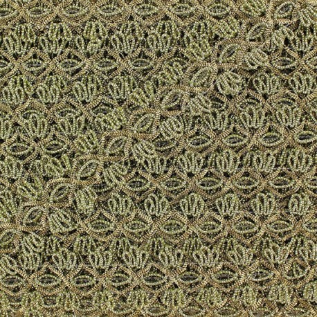 Galon brocart fleurs reliées 