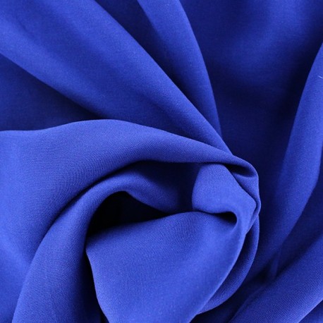 Tissu viscose chemisier bleu nuit x 10cm