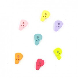 Bouton lettre P Color