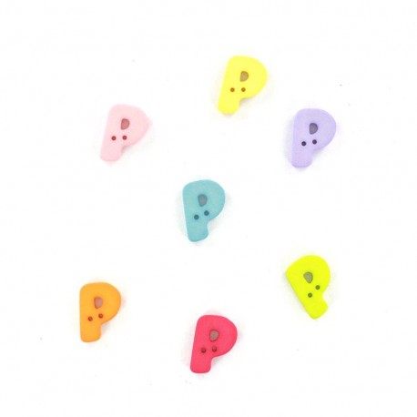 Bouton lettre P Color