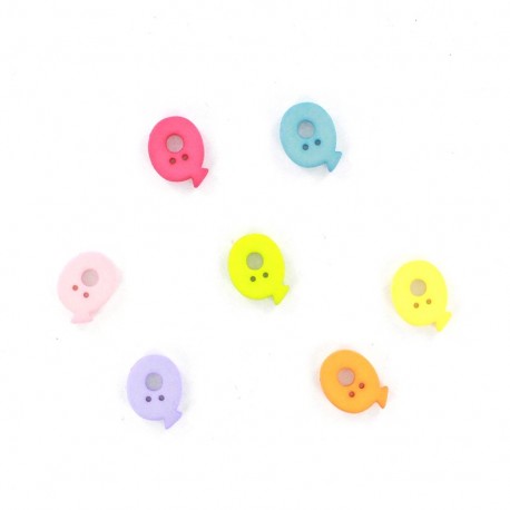 Bouton lettre Q Color