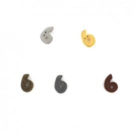 Bouton chiffre Métallic 6