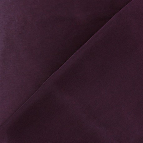 Tissu satin touché soie prune x 50cm