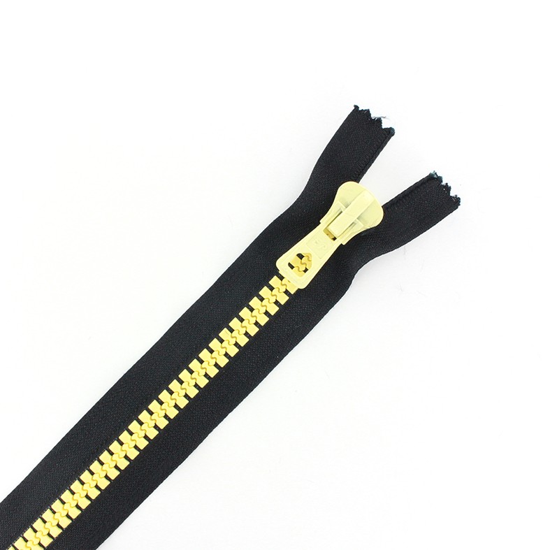 Trimz 18 Cm (~ 17,8 Cm) Fermeture Éclair Avec Butée One Way 4 Mm Dents 1 PC, Polyester, Noir, 18 X 4 X 1 Cm