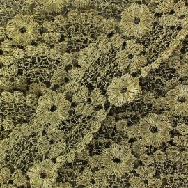 Ruban Dentelle lamé Fleurie 