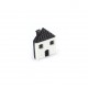 Bouton polyester Maisonnette noir