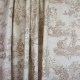 Tissu toile de Jouy Paysanne beige x 64cm