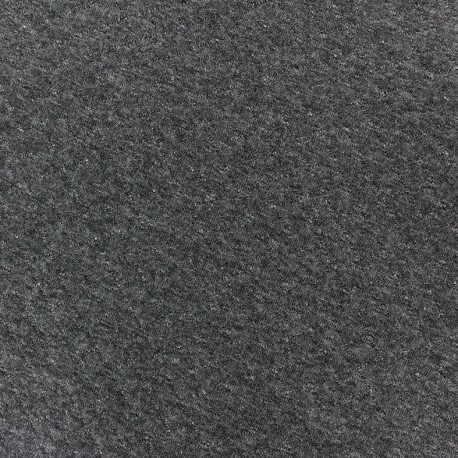 Tissu jersey matelassé losanges 10/20 - gris anthracite chiné x 10cm