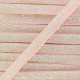Ruban paillettes irisées 5mm - pêche x 1m