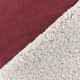 Fourrure mouton réversible aspect suédine Soft - lie de vin x 10cm