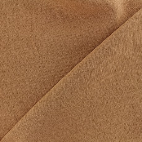 Tissu viscose - tabac x10cm
