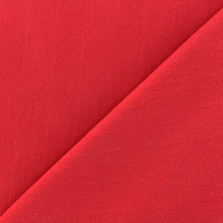 Tissu piqué de coton Molly - rouge x 10cm
