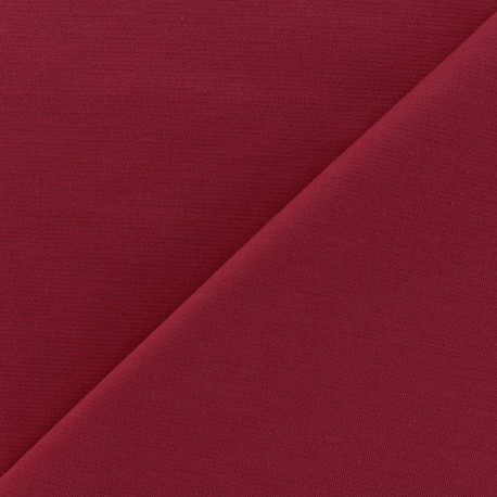 Tissu Jersey Milano lourd uni - lie de vin x 10cm